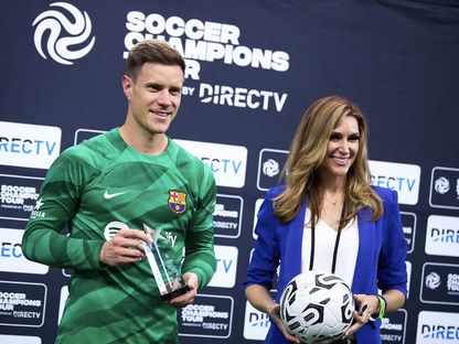 تير شتيغن أفضل لاعب في الكلاسيكو الودي بين ريال مدريد وبرشلونة صيف 2023 - Twitter/@barcelona