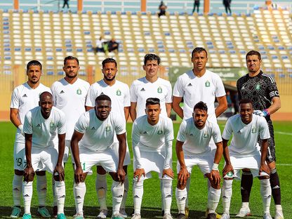 صورة جماعية لتشكيلة أهلي طرابلس قبل مباراة السويحلي بالدوري الليبي - 11 مارس 2023  - Facebook/Alahli SC