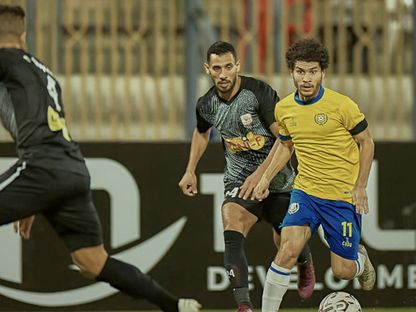 لاعب نادي الإسماعيلي محمد عبد السميع في مباراة فاركو - Ismaili fc/facebook