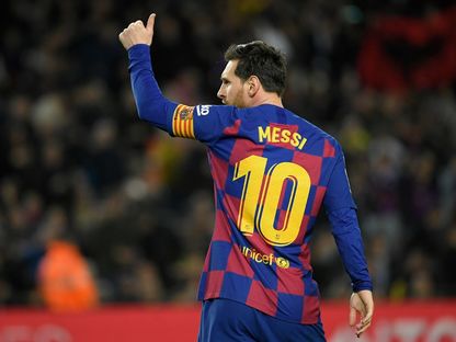 مهاجم برشلونة الأرجنتيني ليونيل ميسي - AFP