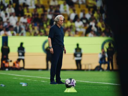 جورجي جيسوس مدرب النصر يتفاعل مع مجريات مباراة النجمة في الدوري السعودي - 4 أبريل 2026 - X/@AlNassrFC