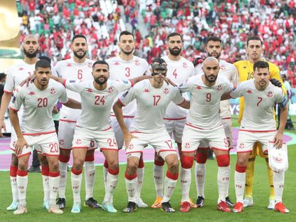 صورة جماعية للاعبي المنتخب التونسي قبل مباراة الدنمارك بكأس العالم - 22 نوفمبر 2022  - Facebook/Fédération Tunisienne de Football