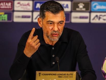 سيرجيو كونسيساو مدرب الاتحاد في مؤتمر صحافي بعد مباراة الوحدة الإماراتي في دوري أبطال آسيا للنخبة - 14 أبريل 2026 - X/@ittihad