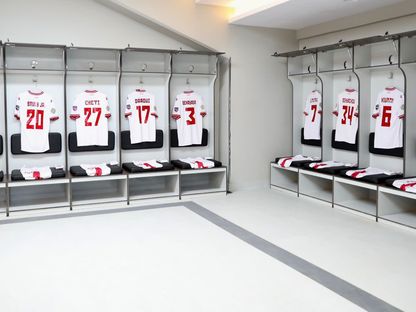 مستودع ملابس الوداد الرياضي في البطولة العربية - 30 يوليو 2023 - twitter/UAFAAC