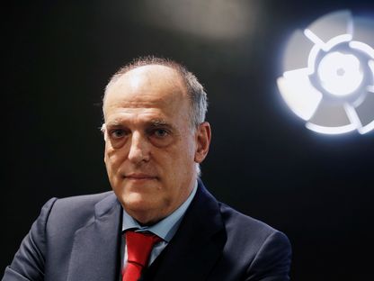 خافيير تيباس رئيس رابطة الدوري الإسباني لكرة القدم "لا ليغا" - reuters