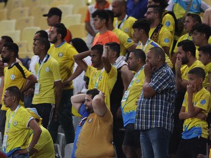 حسرة جمهور النادي الإسماعيلي في مواجهة سابقة أمام الأهلي في الدوري المصري - 19 أكتوبر 2022 - Reuters