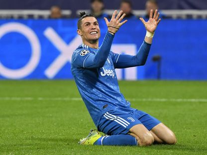 كريستيانو رونالدو مهاجم يوفنتوس في إحدى مباريات دوري الأبطال - AFP