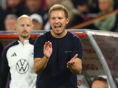 يوليان ناغلسمان مدرب ألمانيا خلال مواجهة إيرلندا الشمالية بتصفيات كأس العالم 2026 - 7 سبتمبر 2026 - Reuters