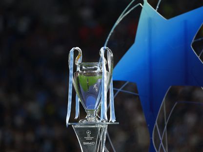 كأس دوري أبطال أوروبا في ملعب أتاتورك خلال النهائي بين مانشستر سيتي وإنتر ميلان - 10 يونيو 2023 - reuters