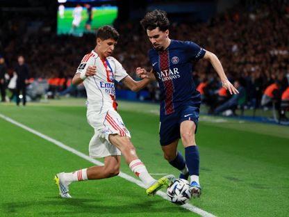 البرتغالي فيتينيا لاعب باريس سان جيرمان خلال مواجهة ليون في الدوري الفرنسي - 19 أبريل 2026 - REUTERS