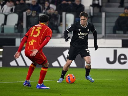 كينان يلدز في مباراة يوفنتوس وليتشي بالدوري الايطالي - 3 يناير 2026 - /juventusfcen/x