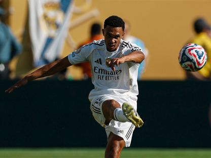 ترينت ألكسندر أرنولد خلال مباراة بين ريال مدريد وبوروسيا دورتموند في كأس العالم للأندية - 5 يوليو 2025 - X/@realmadrid