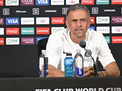 لويس إنريكي مدرب باريس سان جيرمان من المؤتمر الصحفي قبل مواجهة ريال مدريد بكأس العالم للأندية - 8 يوليو 2025 - X/PSG_inside