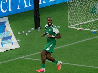 احتفال إيفان توني مهاجم الأهلي بتسجيل هدف في مرمى الرياض بالدوري السعودي - 4 سبتمبر 2026 - X/@ALAHLI_FC