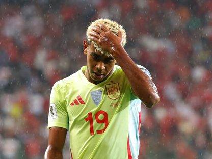 لامين يامال من مباراة تركيا وإسبانيا بالتصفيات الأوروبية المؤهلة لكأس العالم - 7 سبتمبر 2025 - Reuters