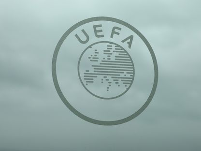 شعار الاتحاد الأوروبي لكرة القدم - 7 أبريل 2022 - REUTERS