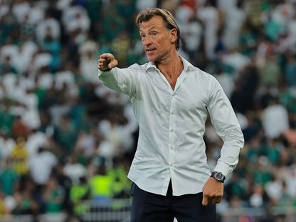 هيرفي رينارد مدرب السعودية السابق خلال مواجهة العراق بتصفيات كأس العالم 2026 - 14 أكتوبر 2025 - Reuters