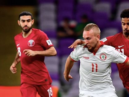 أكرم عفيف في مباراة قطر ولبنان بكأس آسيا 2019 - Getty