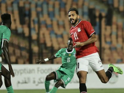 محمود كهربا في مباراة مصر وجنوب السودان - facebook/@efa