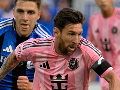 ليونيل ميسي في مباراة إنتر ميامي ضد مونتريال اف سي بمنافسات الدوري الأميركي للمحترفين بشهر يوليو 2025 - Reuters