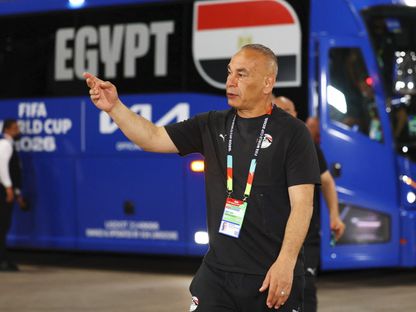 مدير منتخب مصر إبراهيم حسن قبل مباراة ضد أستراليا بكأس العالم - 3 يوليو 2026 - REUTERS