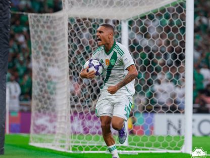 إنزو ميلوت بعد تسجيله هدفاً للأهلي في مرمى ناساف قرشي بدوري أبطال آسيا للنخبة - 15 سبتمبر 2025 - X/ALAHLI_FC