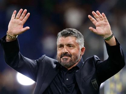 جينارو غاتوزو في مباراة إيطاليا وإستونيا بتصفيات أوروبا المؤهلة لكأس العالم 2026 - 11 أكتوبر 2025 - Reuters