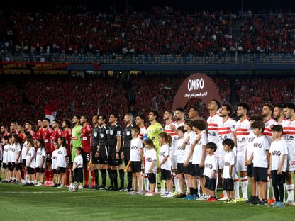 تشكيلتا الأهلي والزمالك قبل مواجهة الفريقين في الدوري المصري - 15 أبريل 2024 - REUTERS