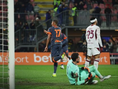 احتفال أندي ديوف بهدفه خلال مباراة إنتر ميلان وتورينو بكأس إيطاليا - 4 فبراير 2026 - X/Inter