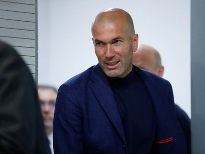 المدير الفني الفرنسي زين الدين زيدان - Reuters