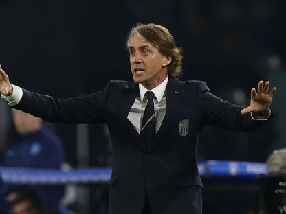 روبرتو مانشيني مدرب منتخب إيطاليا في مباراة إنجلترا - 23 مارس 2023 - Reuters