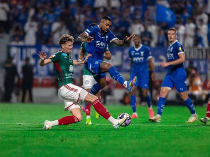 من مواجهة الهلال والاتفاق في دوري روشن السعودي - 11 أبريل 2025 - X/@aawsat_spt
