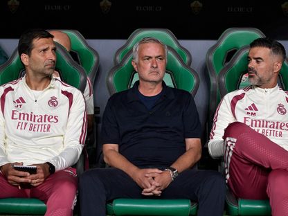 مدرب ريال مدريد جوزيه مورينيو خلال مباراة ضد إلتشي - 15 سبتمبر 2026 - REUTERS