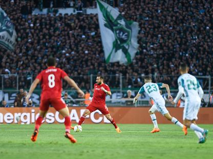 من مباراة الرجاء الرياضي والأهلي المصري بدوري أبطال إفريقيا - 29 أبريل 2023 - twitter/@AlAhly