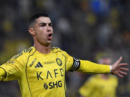 كريستيانو رونالدو من مباراة النصر والأخدود بدوري روشن السعودي - 27 ديسمبر 2025 - Reuters