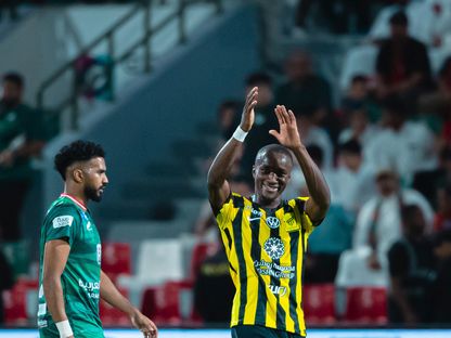 موسى ديابي بعد تسجيله هدفاً للاتحاد في مرمى الاتفاق - 14 مايو 2026 - X/@SPL