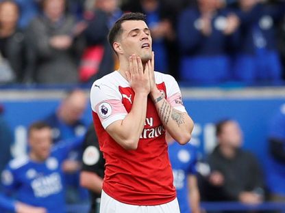 لاعب وسط أرسنال جرانيت تشاكا - Action Images via Reuters