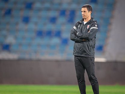 المغرب جمال سلامي مدرب المنتخب الأردني لكرة القدم - 8 نوفمبر 2025 - X/@JordanFA