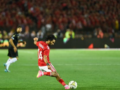 حسين الشحات لاعب الأهلي المصري في لقاء فريقه أمام الوداد - 4 يونيو 2023 - twitter/AlAhly