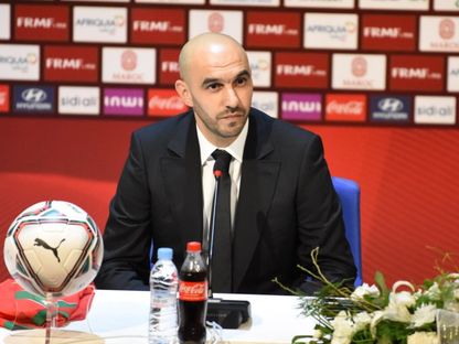 وليد الركراكي المدير الفني للمنتخب المغربي - الجامعة الملكية المغربية لكرة القدم