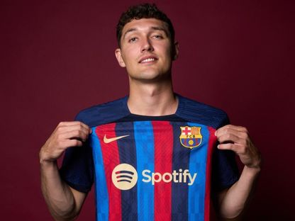 مدافع برشلونة الجديد الدنماركي الدولي أندرياس كريستنسن - TWITTER/@FCBarcelona