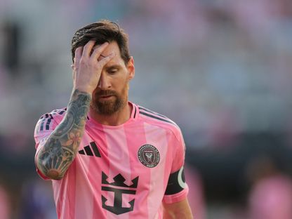 ليونيل ميسي لاعب إنتر ميامي خلال مواجهة أورلاندو سيتي بالدوري الأميركي - 18 مايو 2025 - Reuters
