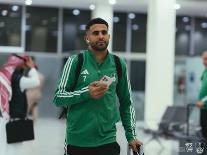 الجزائري رياض محرز لاعب الأهلي السعودي - 6 ديسمبر 2024 - X/@ALAHLI_FC