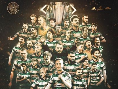 فريق سيلتك الفائز بلقب الدوري الأسكتلندي - 15 مايو 2024 - X/CelticFC