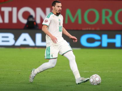 إسماعيل بن ناصر من مباراة الجزائر وبوركينافاسو بكأس أمم إفريقيا - 28 ديسمبر 2025 - FB/Équipe d'Algérie de football