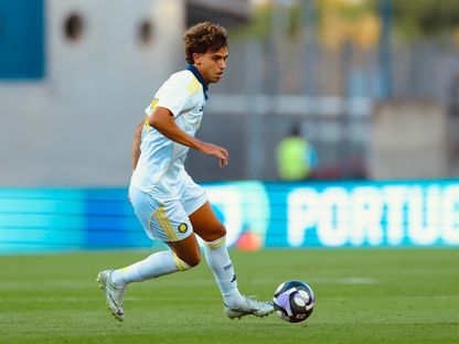 جواو فيليكس في مباراة النصر وريو آفي البرتغالي - 7 أغسطس 2025 - X/@AlNassrFC