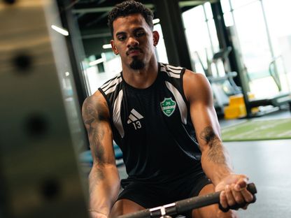 جالينو لاعب الأهلي خلال تدريب - 31 أغسطس 2026 - X/@ALAHLI_FC