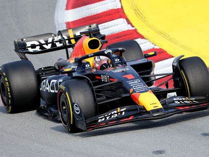 ماكس فرشتابن سائق رد بول خلال سباق جائزة إسبانيا الكبرى - 2 يونيو 2023 - reuters