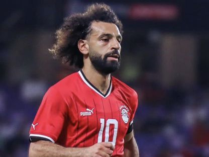 محمد صلاح في مباراة مصر وزامبيا الودية بشهر أكتوبر 2023 - EFA/x