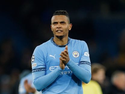 لاعب مانشستر سيتي مانويل أكانجي بعد مباراة كلوب بروج في دوري أبطال أوروبا - 29 يناير 2025 - ٌReuters